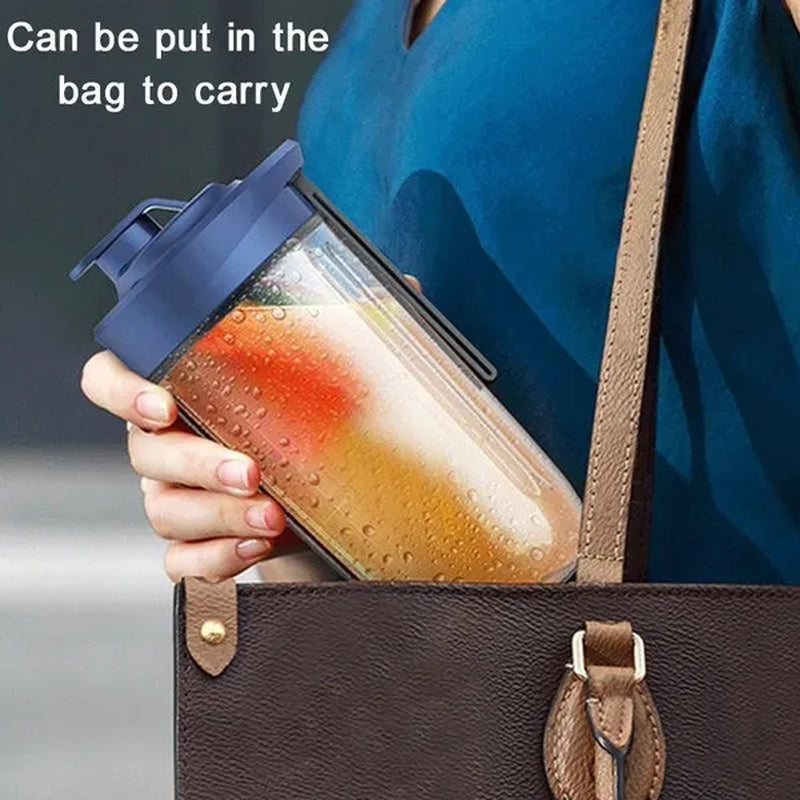 Portable Blender with 2 Cups,14.6 Oz /400ML Mini Blender for Shakes and Smoothies,Personal Blender with Rechargeable Usb,Fruit,Smoothie,Baby Food Mixing Machine Blender with 6 Blades ,For Home,Kitchen,Travel ,Sports (Blue/Pink)