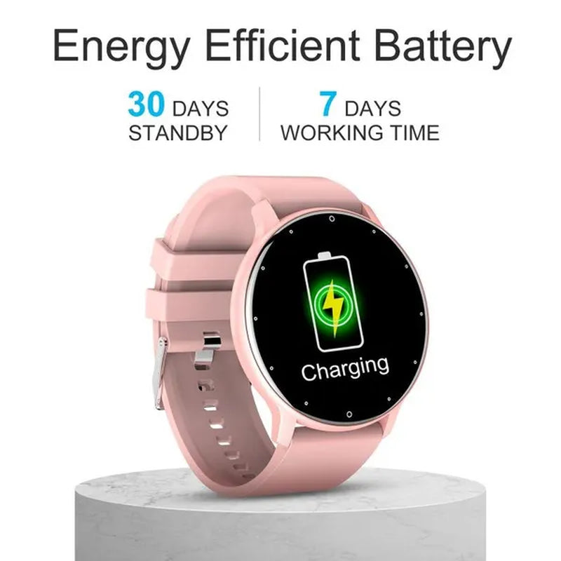 LIGE 2024 Smart Watch Ladies Full Touch Screen Sports Fitness Watch IP67 Waterproof Bluetooth for Android Ios Smart Watch Female