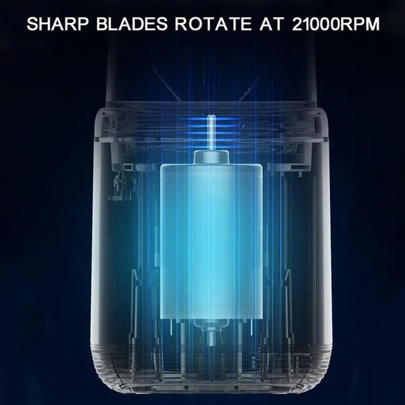 Portable Blender with 2 Cups,14.6 Oz /400ML Mini Blender for Shakes and Smoothies,Personal Blender with Rechargeable Usb,Fruit,Smoothie,Baby Food Mixing Machine Blender with 6 Blades ,For Home,Kitchen,Travel ,Sports (Blue/Pink)