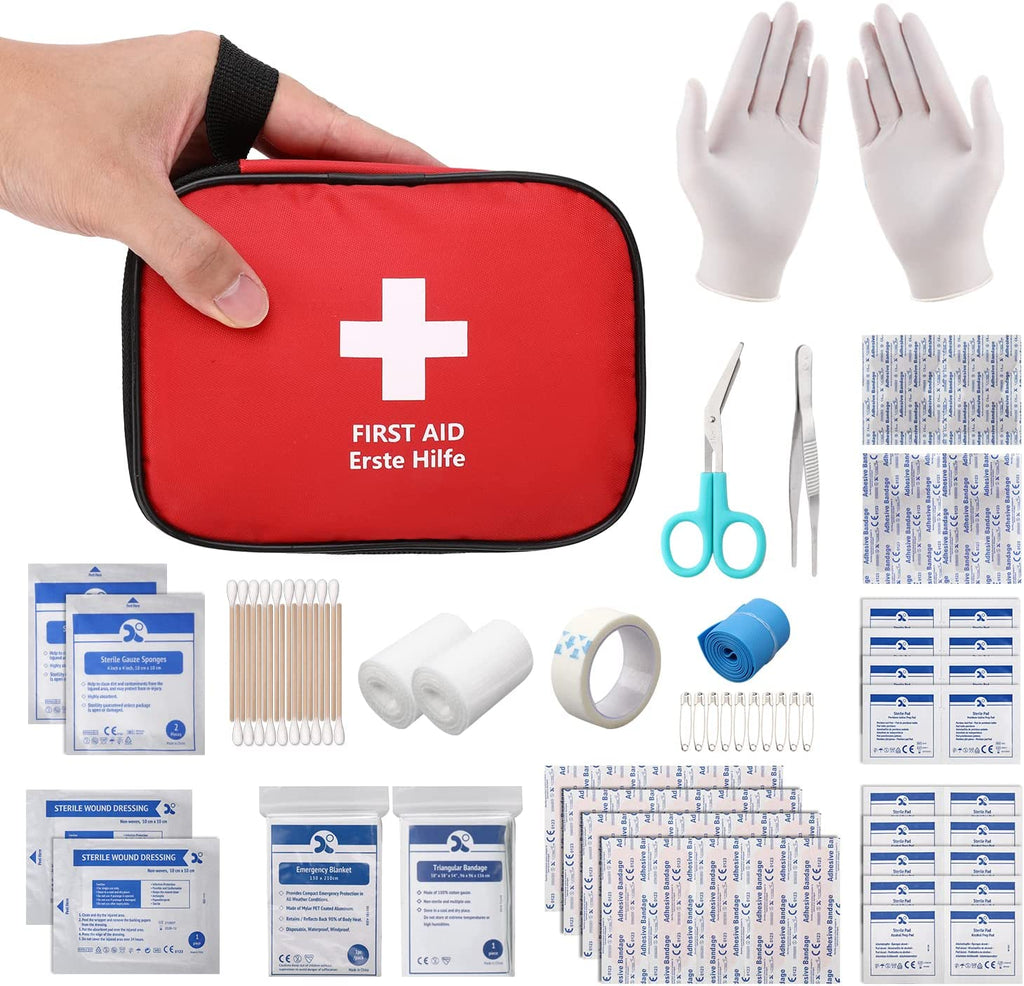 Mini Trousse Premier Secours 90 Pièces, Petite Trousse À Pharmacie, Kit Premier Secours Pour Voiture Maison Lieu De Travail Voyage Camping Randonnée Et Sports En Plein Air